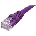 Ziotek CAT5e Enhanced Patch Cable- with Boot 2ft- Purple 119 5336